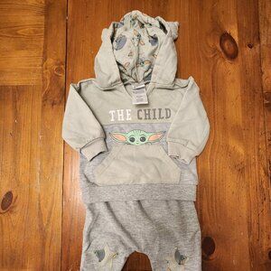 Baby Yoda Sweat Suit - 6-9 months